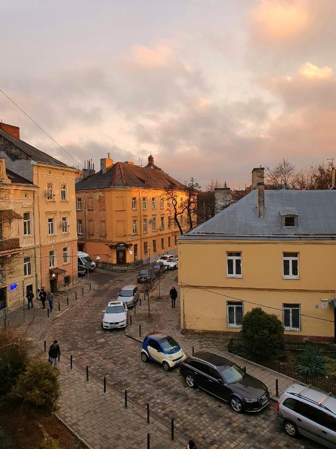 Homey Apartment On Vicheva Str. Lviv Bagian luar foto