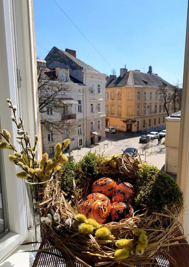 Homey Apartment On Vicheva Str. Lviv Bagian luar foto